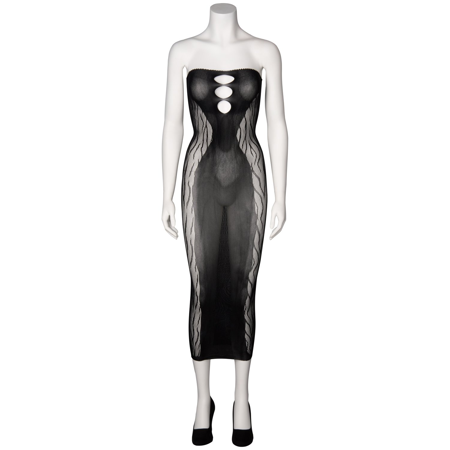 NORTIE Edda Lang Sort Tubekjole      - Sort - One size