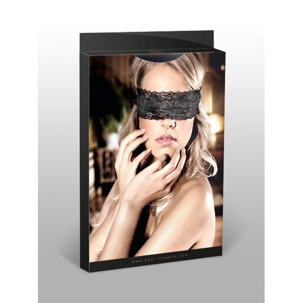 Baci Øjenmaske Blonde/Satin Sort 1