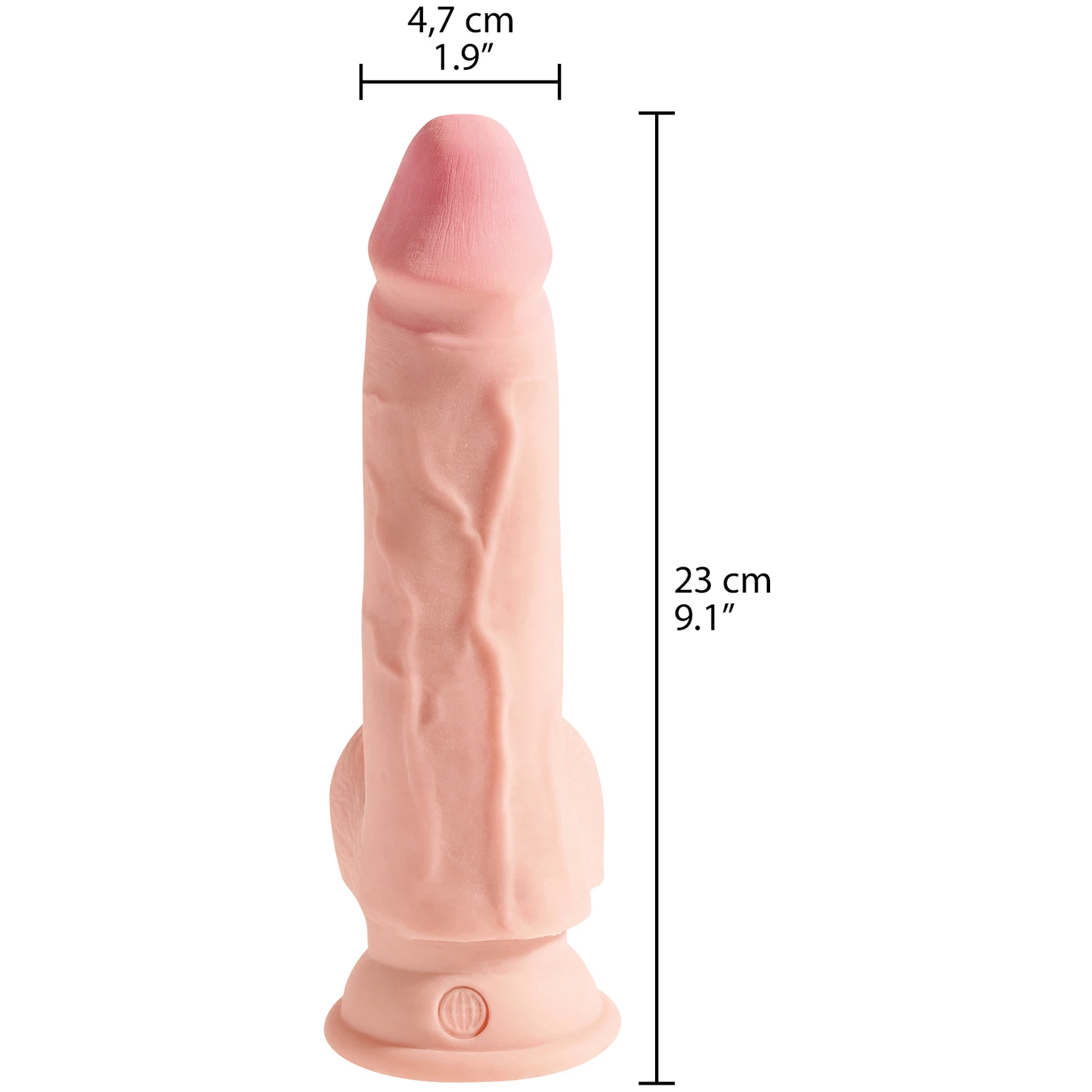 King Cock Plus Triple Density Dildo med Pung 23 cm 1