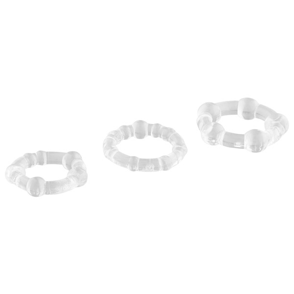 Sinful Transparent Cock Ring Set of 3 1