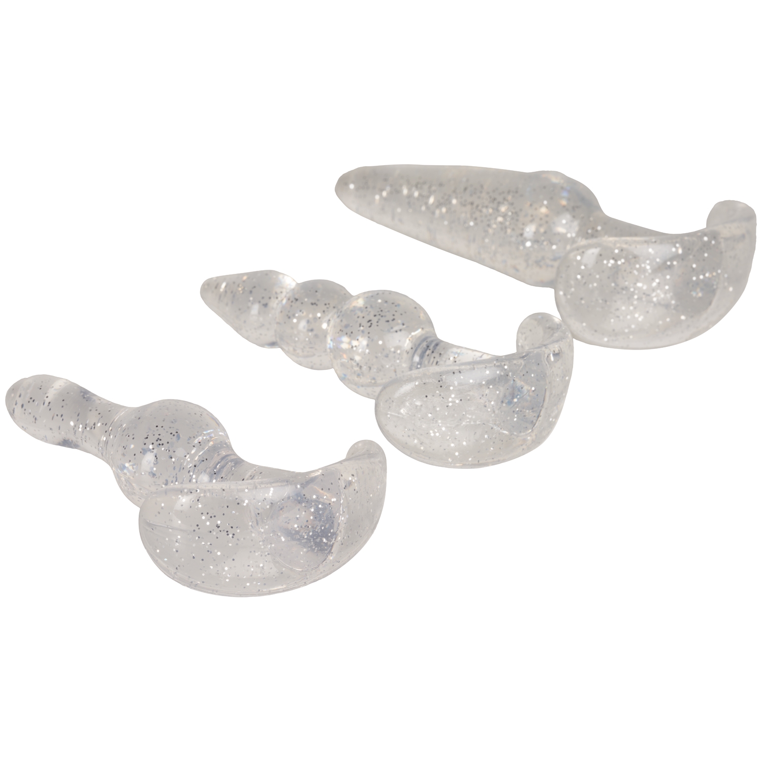 Baseks Glitter Booty Analplug-Set für Anfänger 1