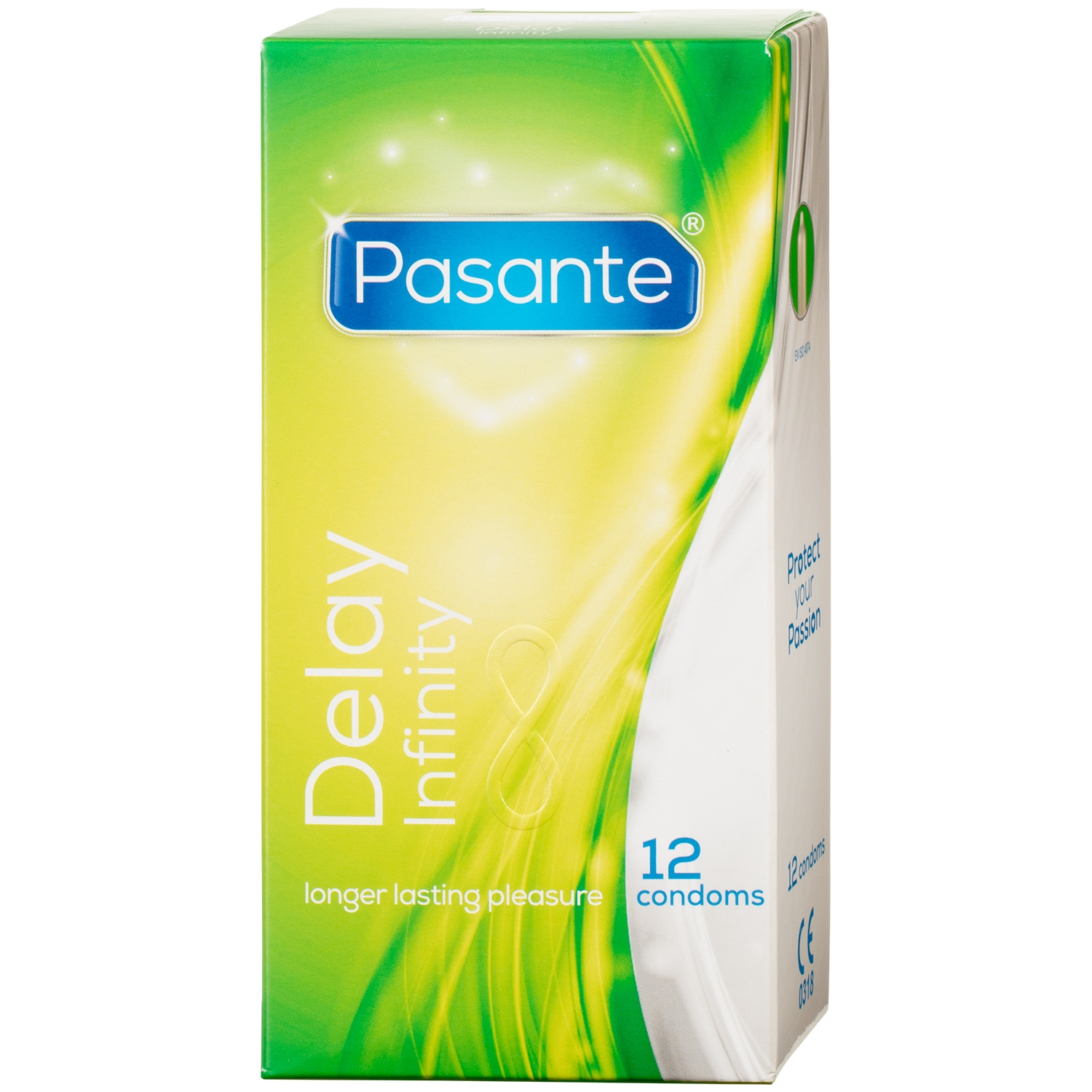 Pasante Infinity Delay Kondomer 12 stk - Clear