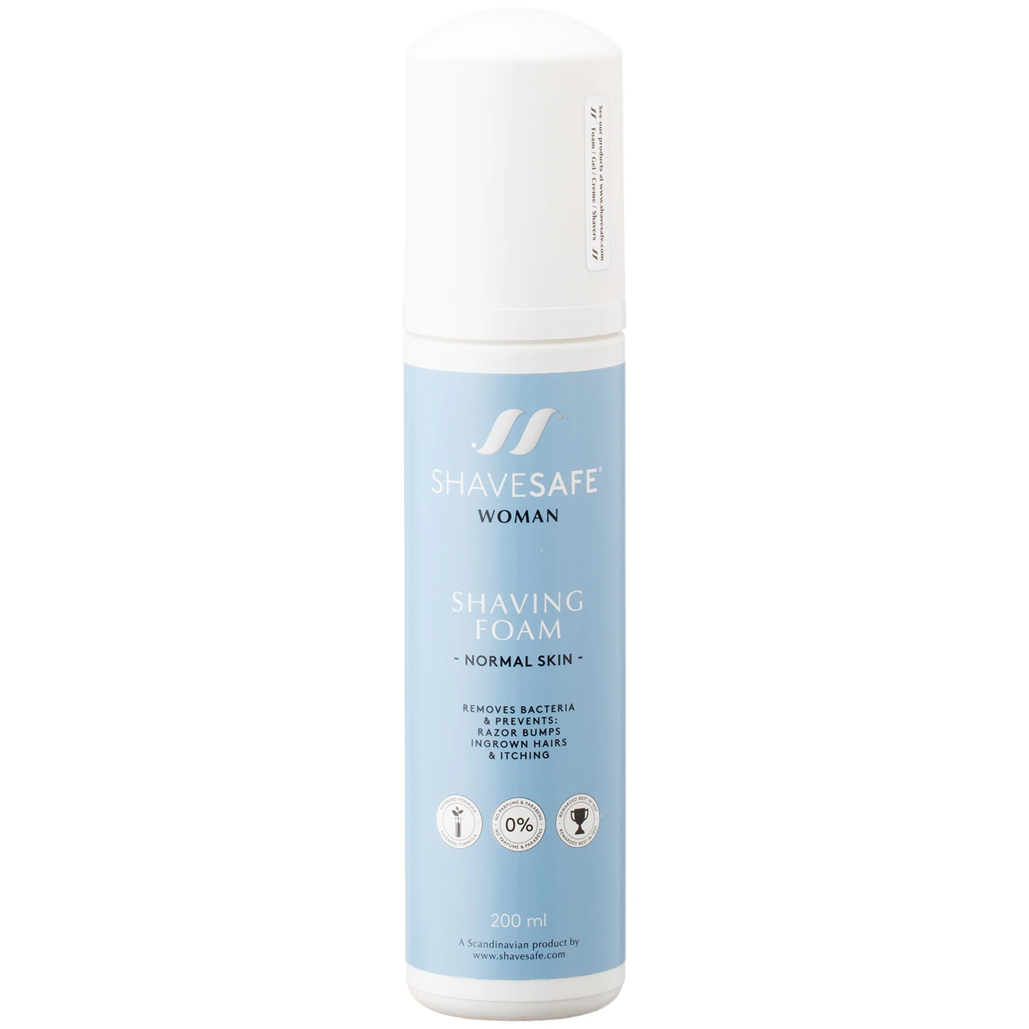 ShaveSafe Intim Barberskum mod Røde Knopper 200 ml var 1