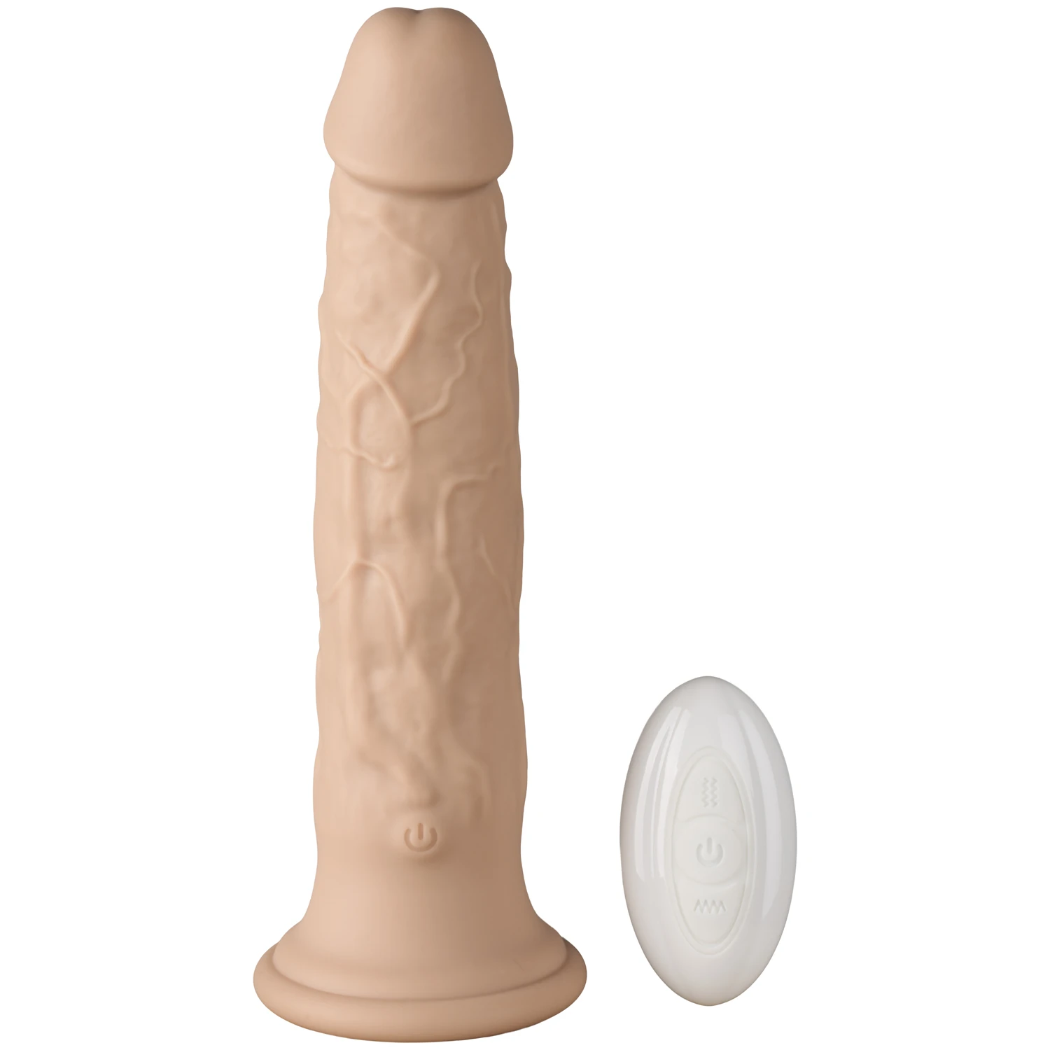 Willy City Vibrerende Dildo med Roterende Perler 23 cm var 1
