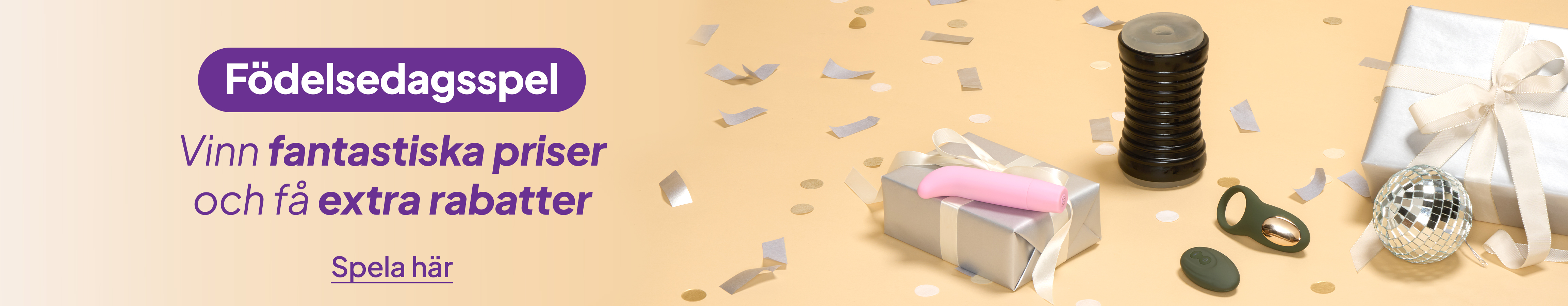 Födelsedagsspel. Vinn fantastiska priser och få extra rabatter. desktop