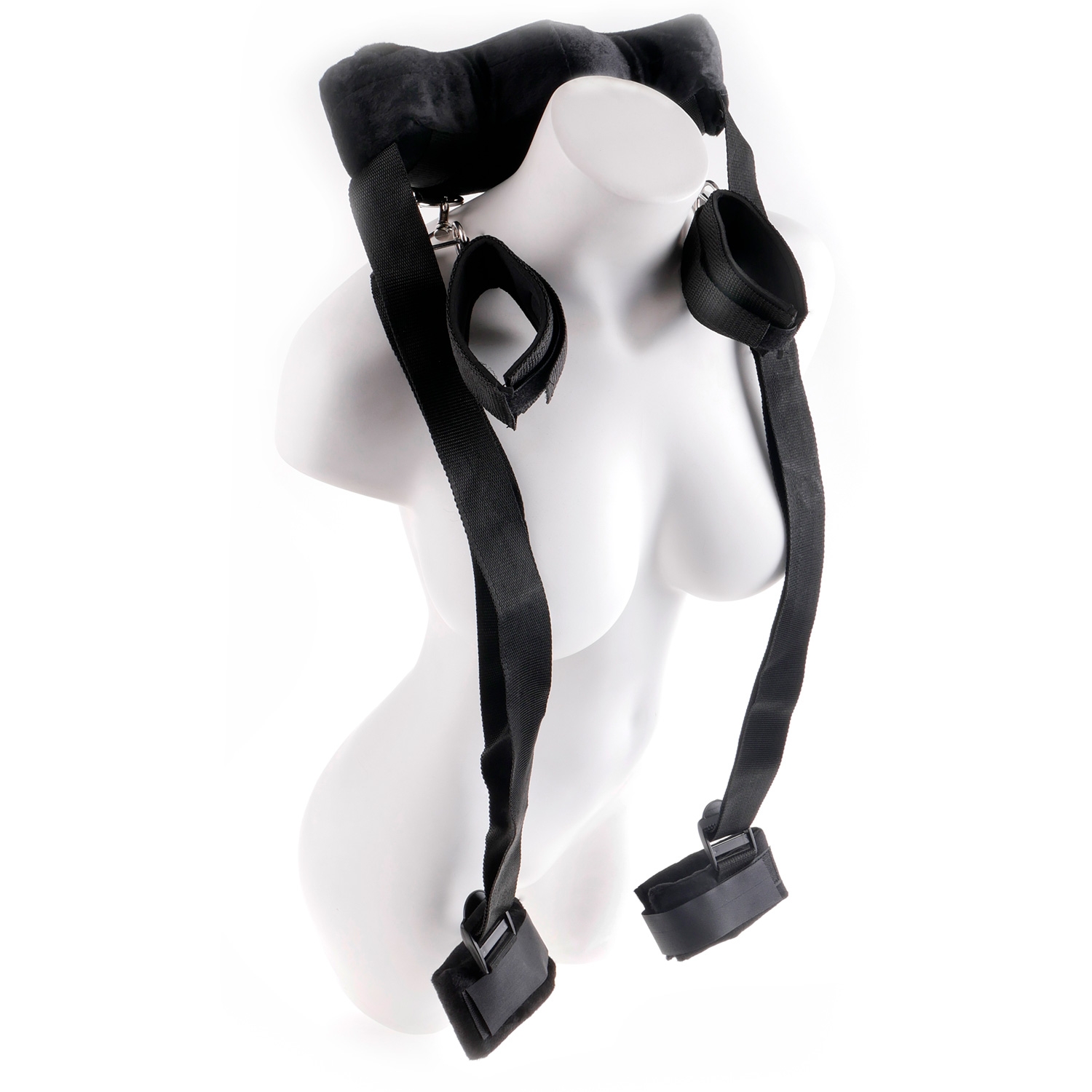 Fetish Fantasy Bondage Sele med Manchetter - Sort