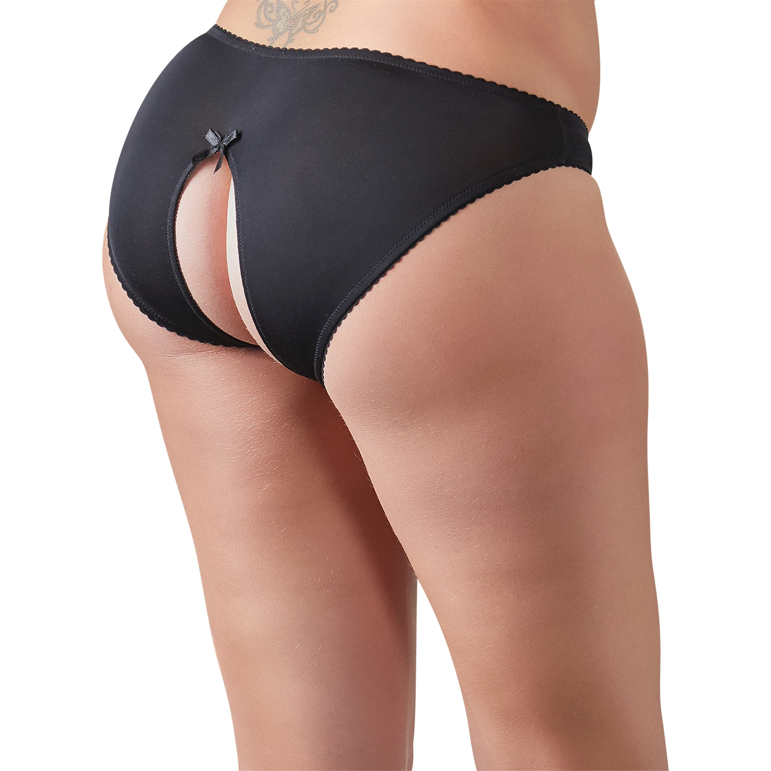 Cottelli Bunnløs Truse med Blonde Plus Size Svart 1