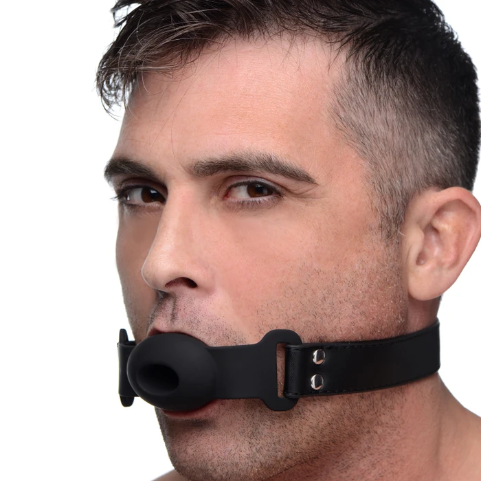 Strict Hollow Silicone Gag var 1