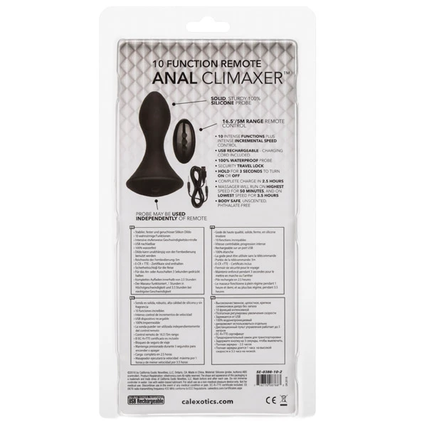 CalExotics Anal Climaxer Fjärrstyrd Analplugg 4