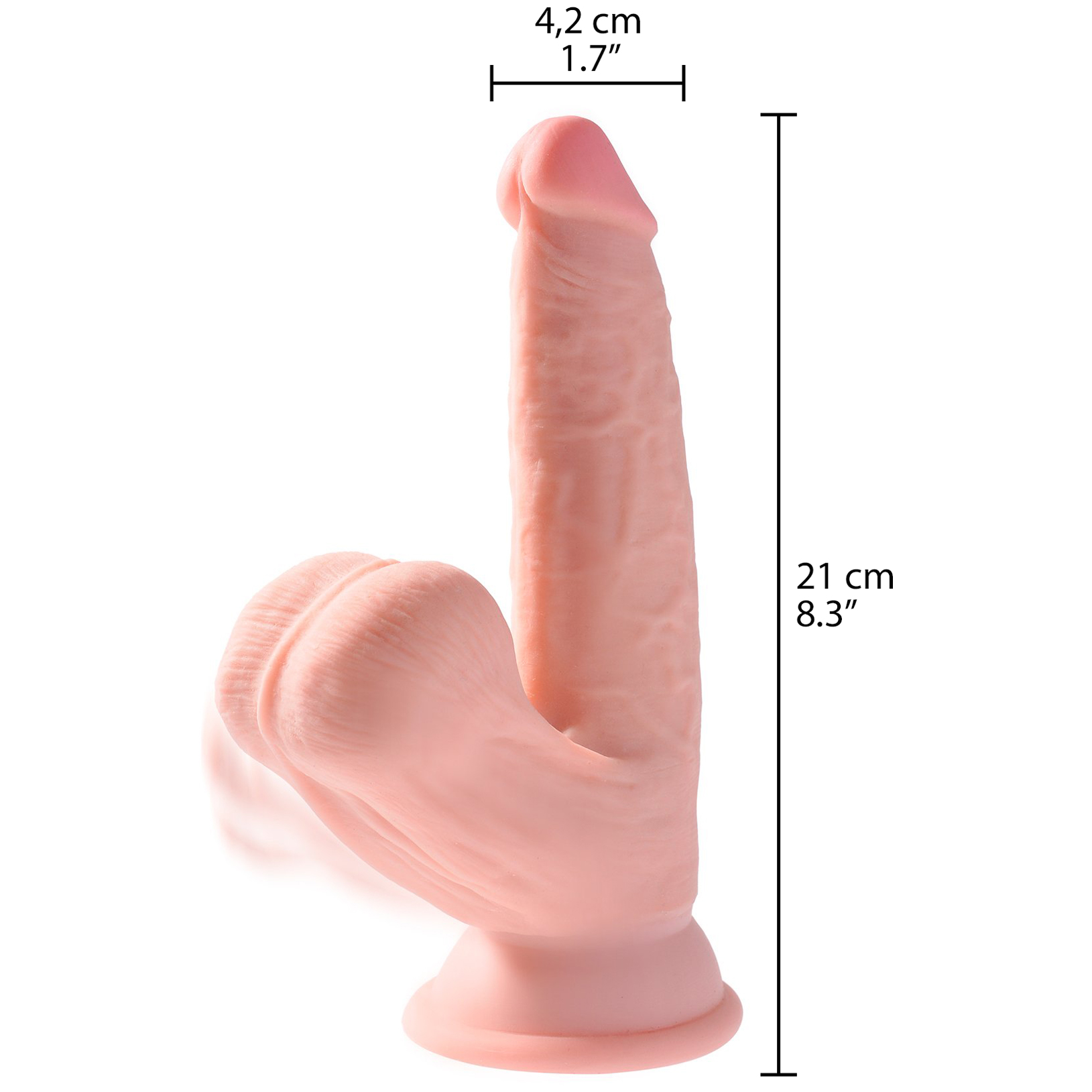 King Cock Plus Triple Density Swinging Balls Dildo 21 cm 1