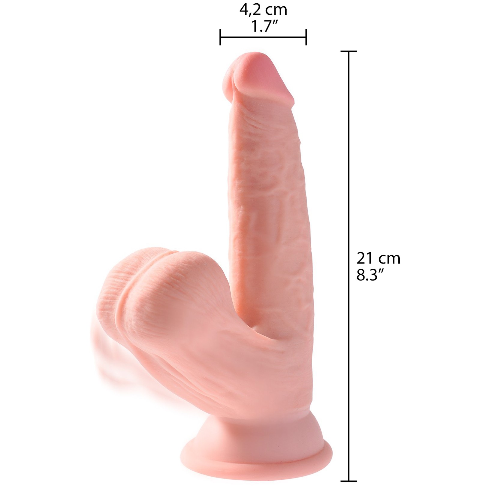 King Cock Plus Triple Density Swinging Balls Dildo 21 cm 1