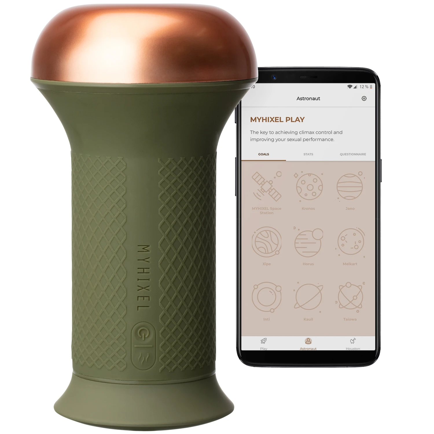 Myhixel TR App-styret Trænings Masturbator var 1