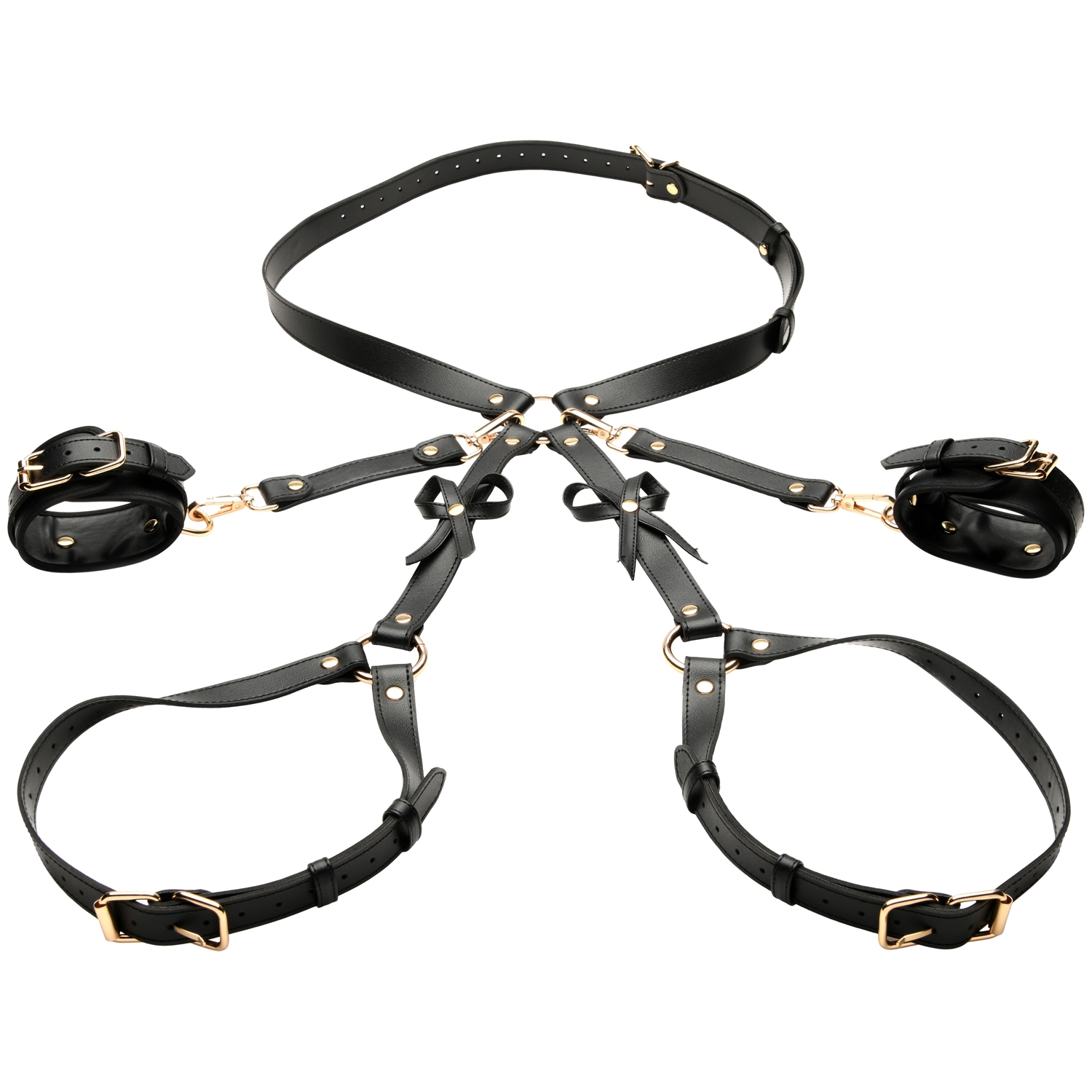 Strict Bondage Harness With Bows 1