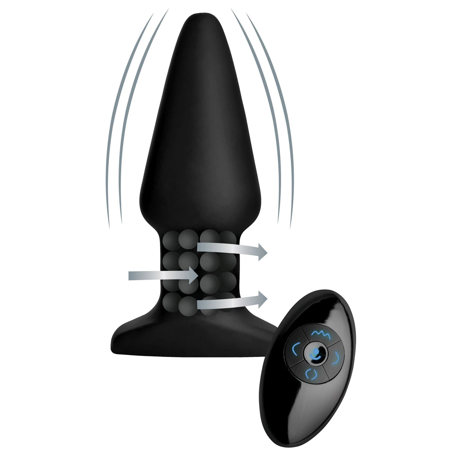 Rimmers Smooth Rimming Remote-Controlled Butt Plug 14 cm 1