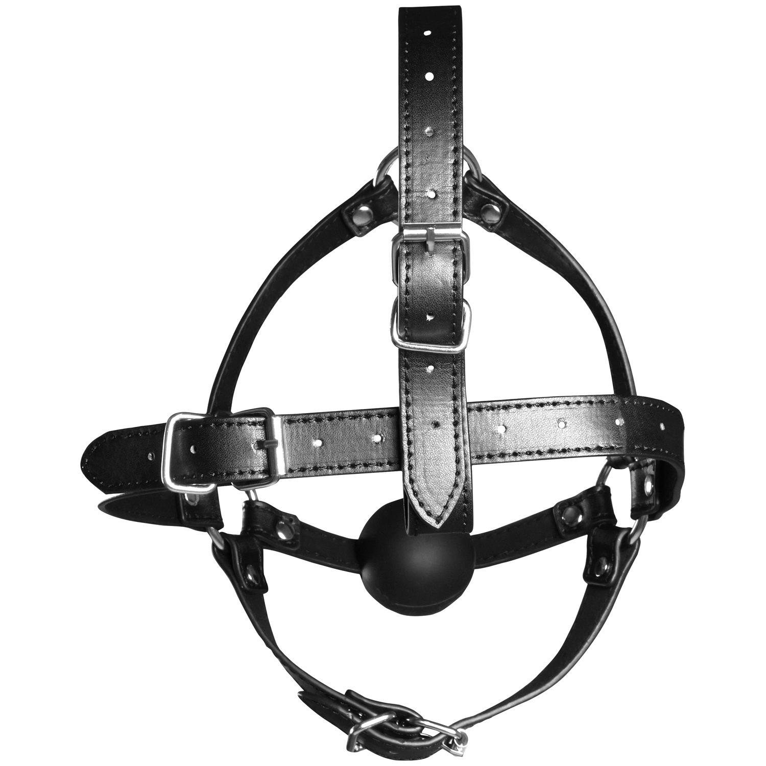 Ouch! Xtreme Kopfgeschirr mit Ballknebel var 2