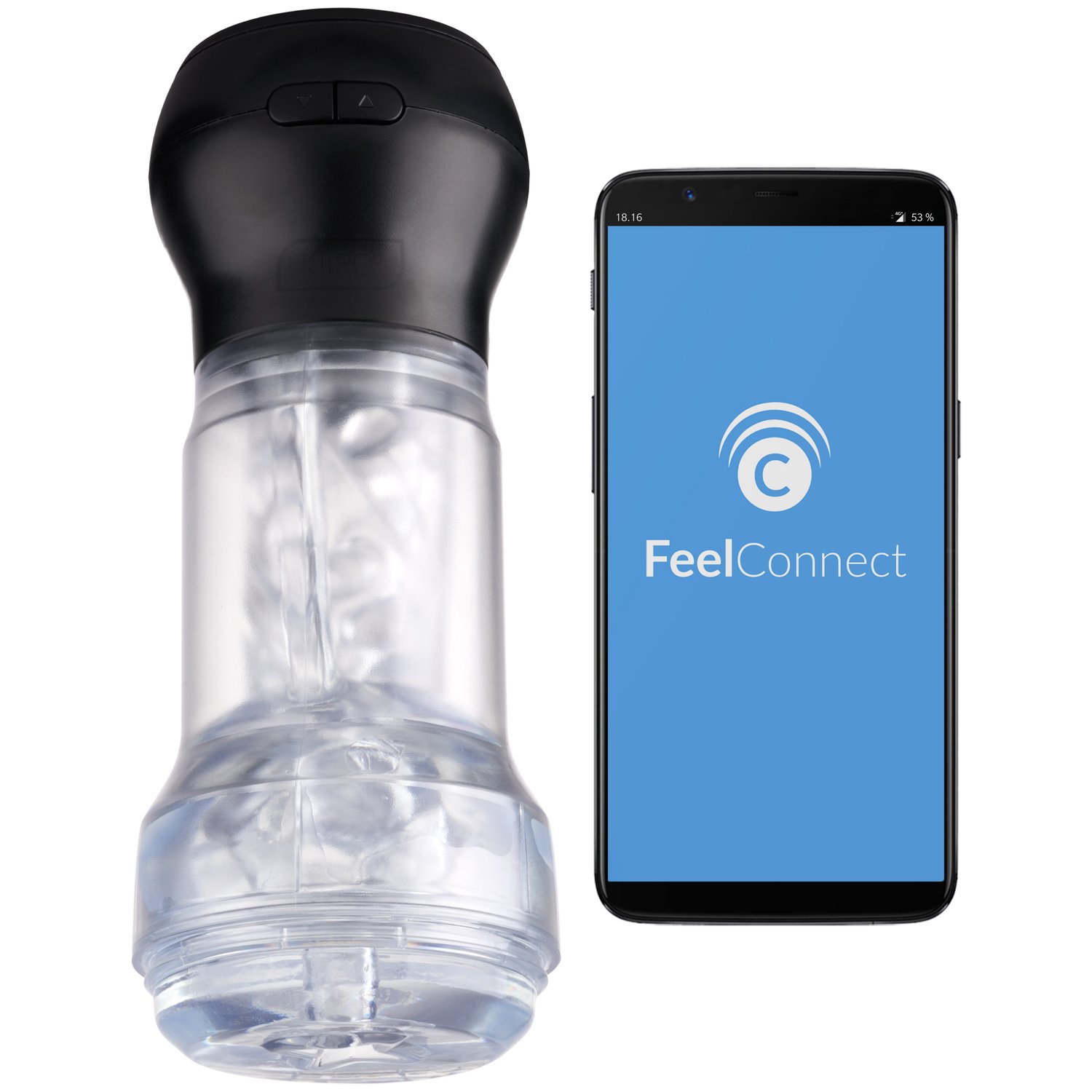 Feel Pocket Crystal Stroker with PowerBlow Suction Cap Combo 2