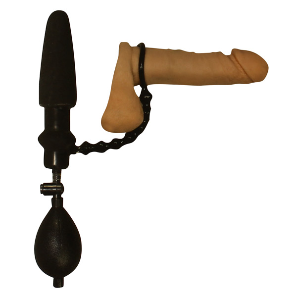 Double Devotion Cock Ring and Inflatable Butt Plug 1