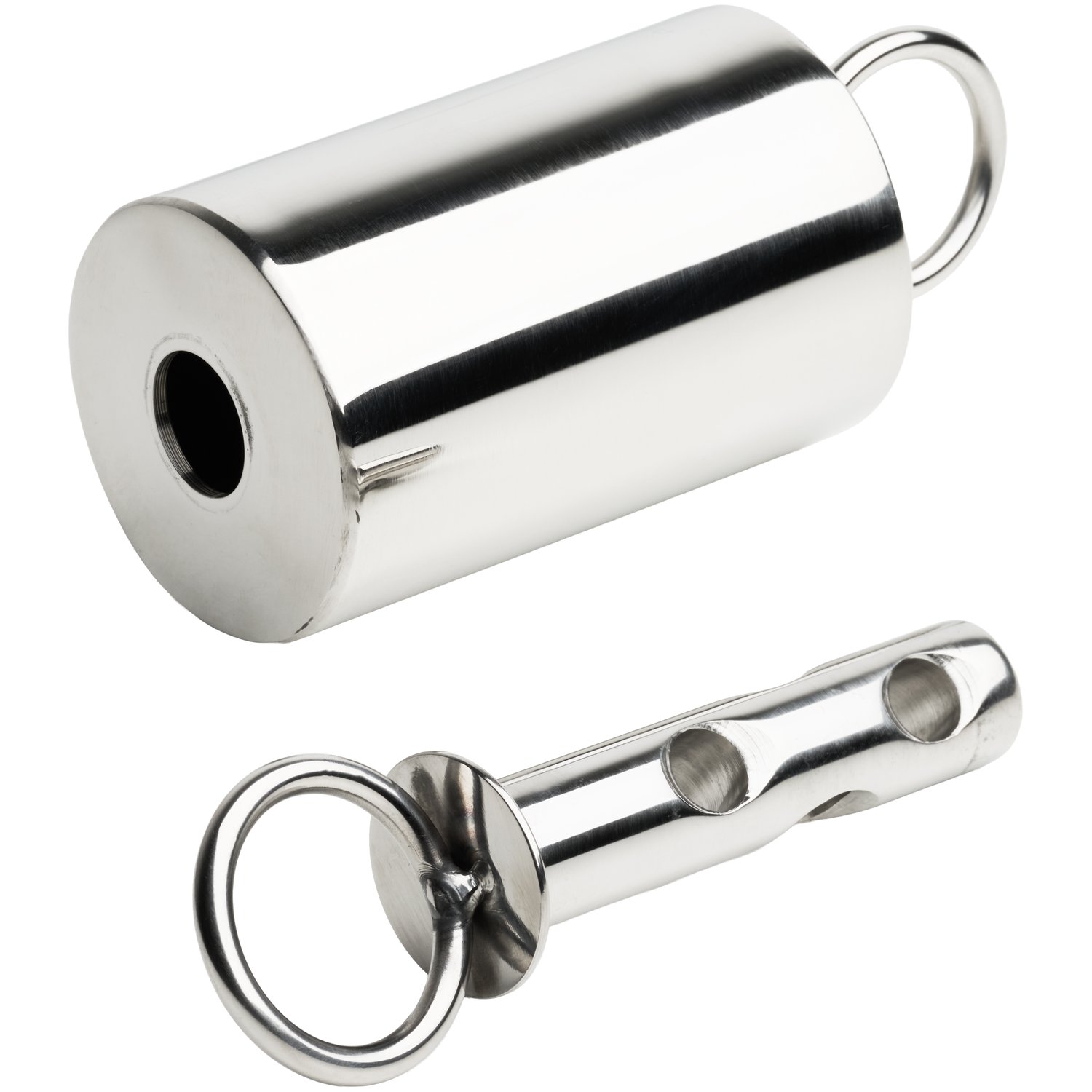 Black Label Bondage Time Lock i Rustfrit Stål - Sølv