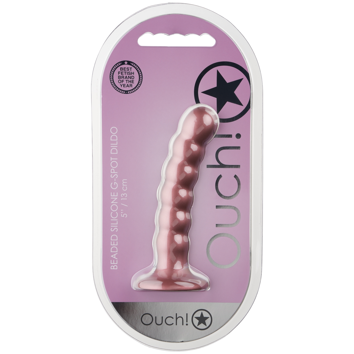 Ouch! Beaded Silicone G-Spot Dildo 13 cm | Sinful