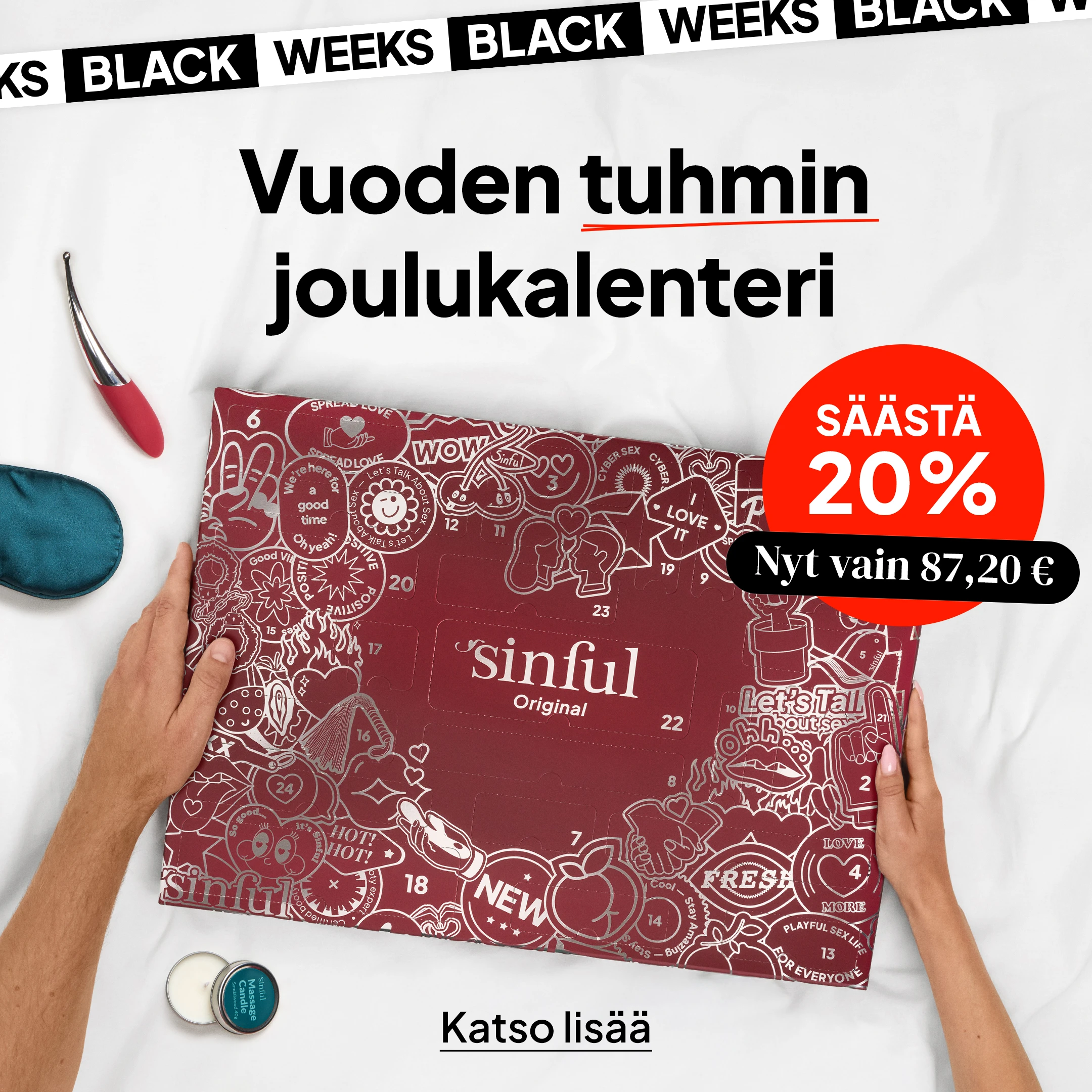 Sinful Original Joulukalenteri mobile