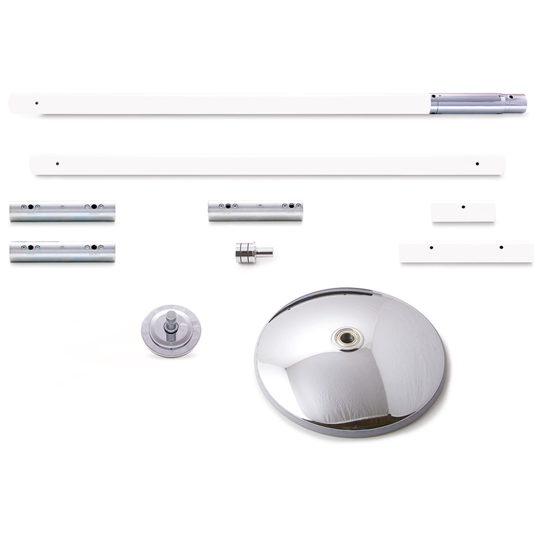 X-Pole Xpert Powder Coat White Pole 45 mm var 2