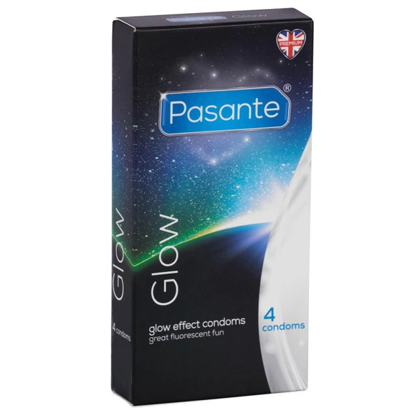 Pasante Glow Lysende Kondomer 4 stk var 1
