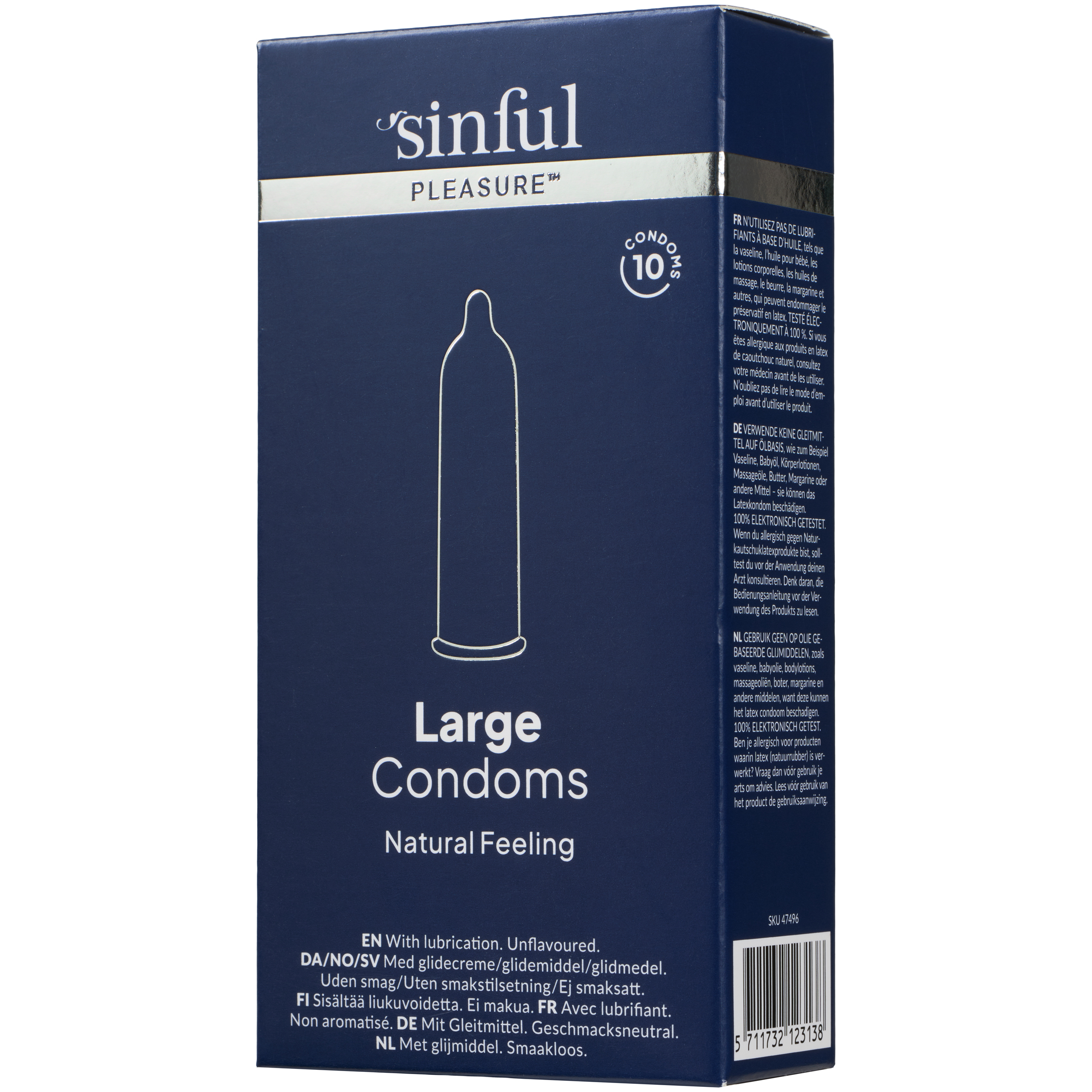 Sinful Pleasure Large Condoms 10 pcs var 1