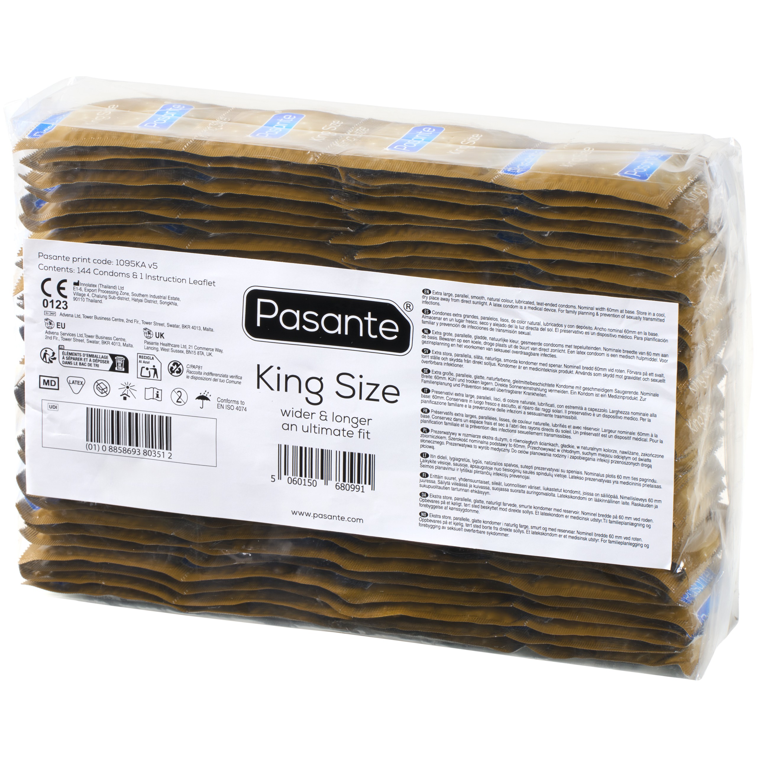 Pasante King Size XXL Kondomer 144 stk var 1