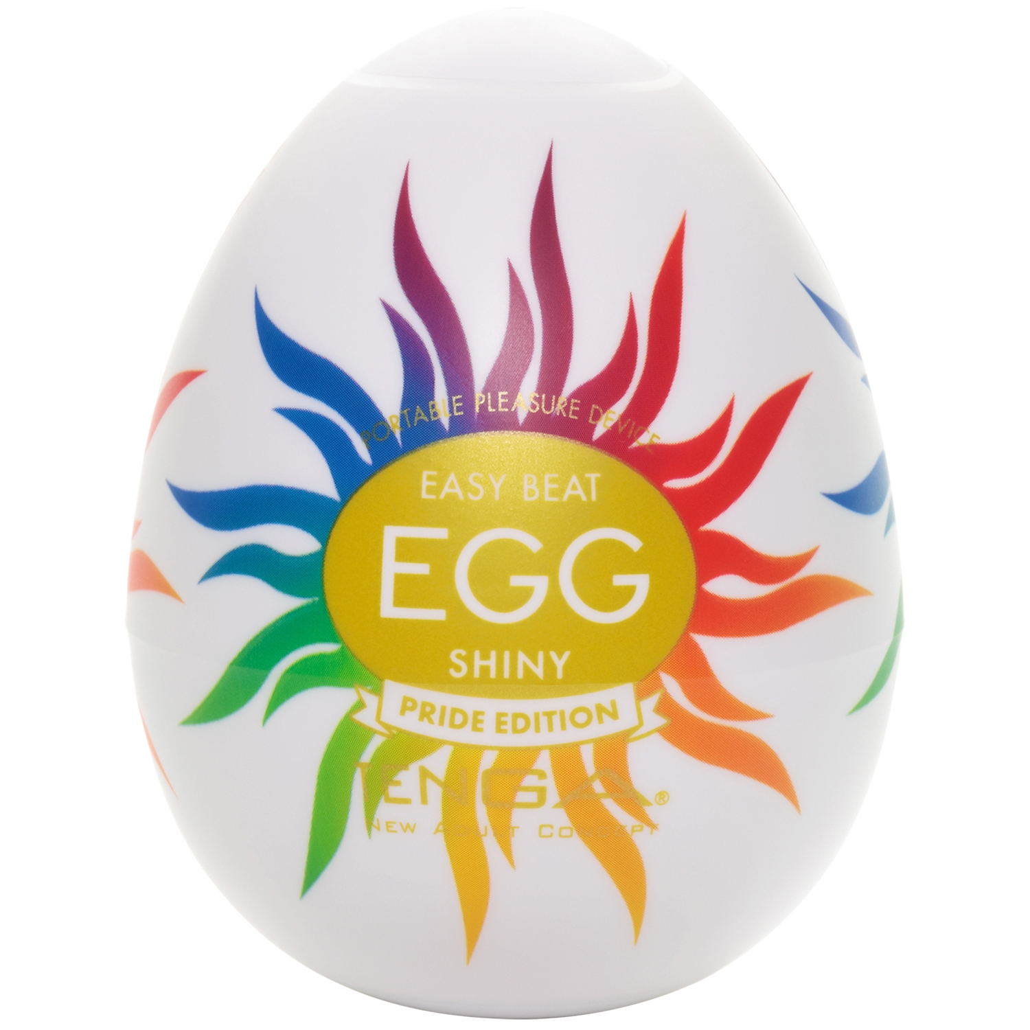 TENGA Egg Shiny Pride Onani Håndjob - Hvid thumbnail