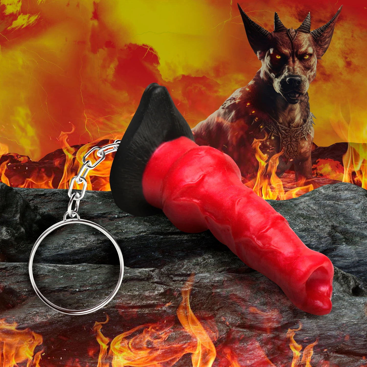 Creature Cocks Hell Hound Nøkkelring var 2