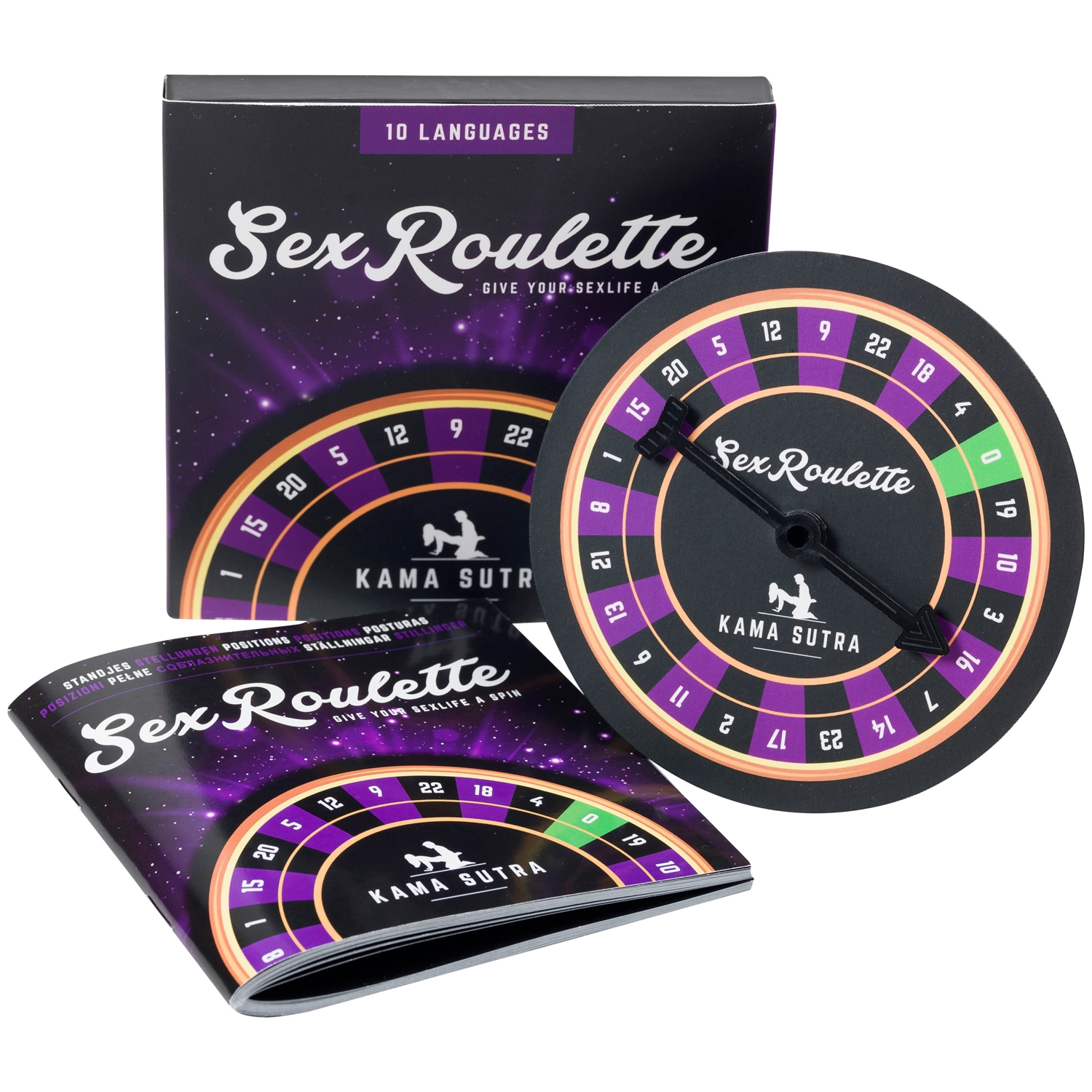 Tease & Please Kama Sutra Sex Roulette Par Spil - Flere farver