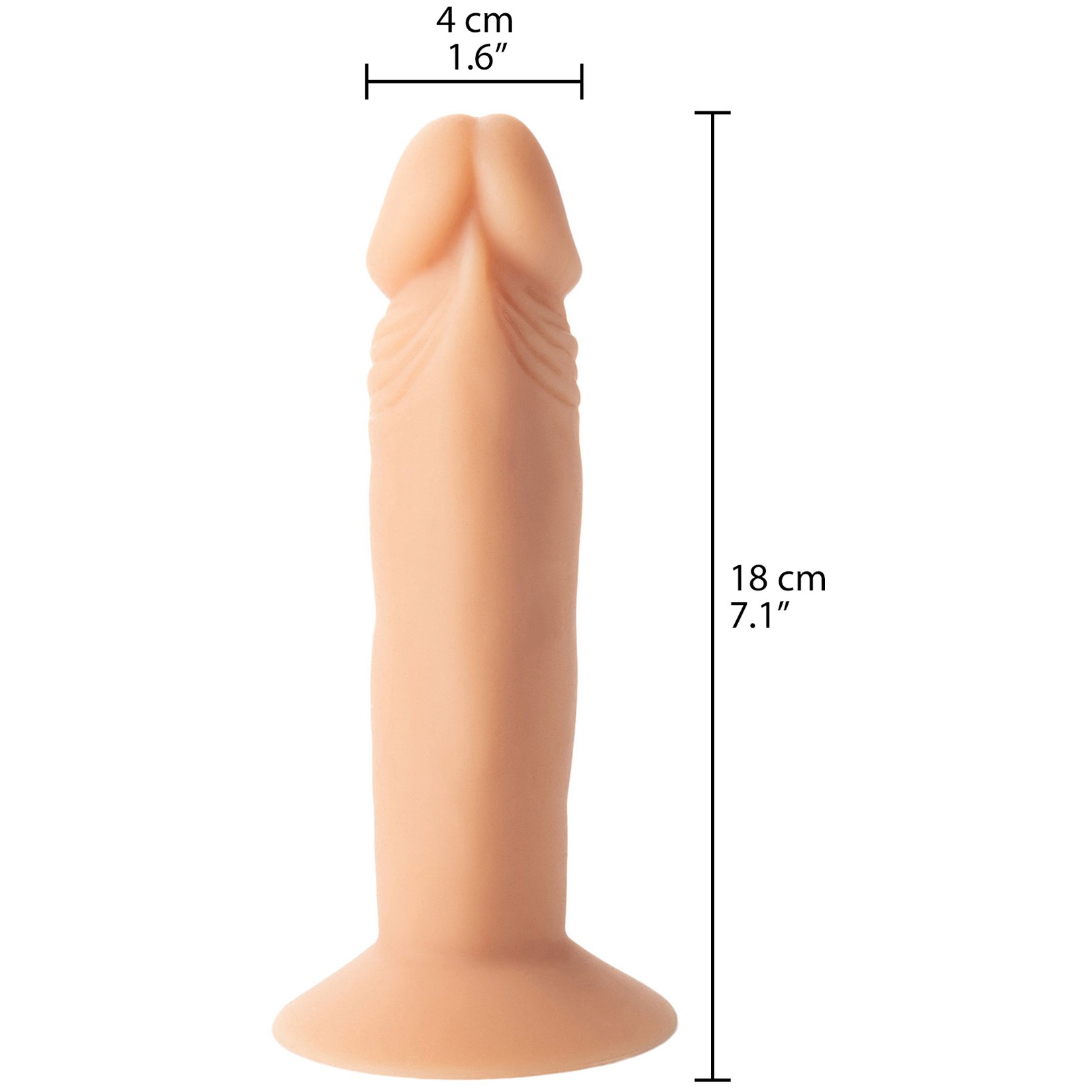 Willie City Luxe Realistic Silicone Dildo with Suction Cup 18 cm 1