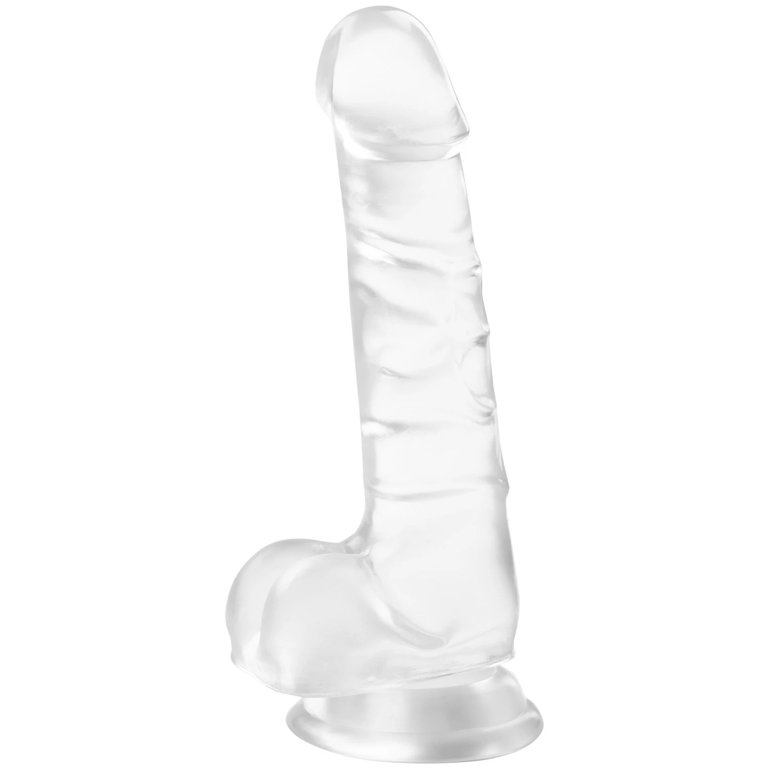 Baseks Aidonkaltainen Jelly Dildo Imukupilla 19 cm var 1