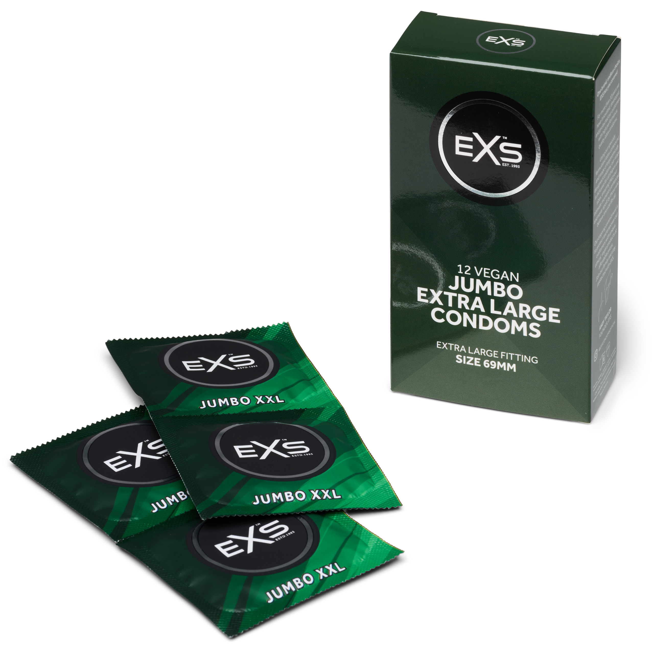 EXS Jumbo Extra grote vegan condooms 12 stuks var 1