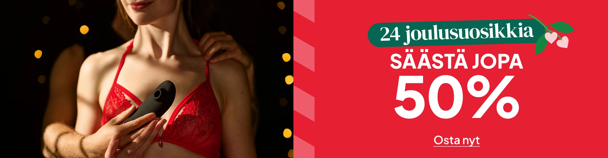 24 joulusuosikkia. Säästä jopa 50% desktop