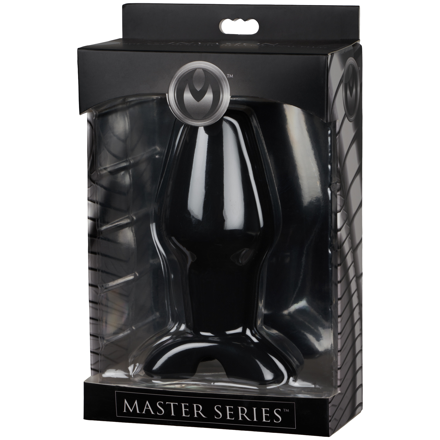 Master Series Invasion Hollow Silicone Butt Plug Large