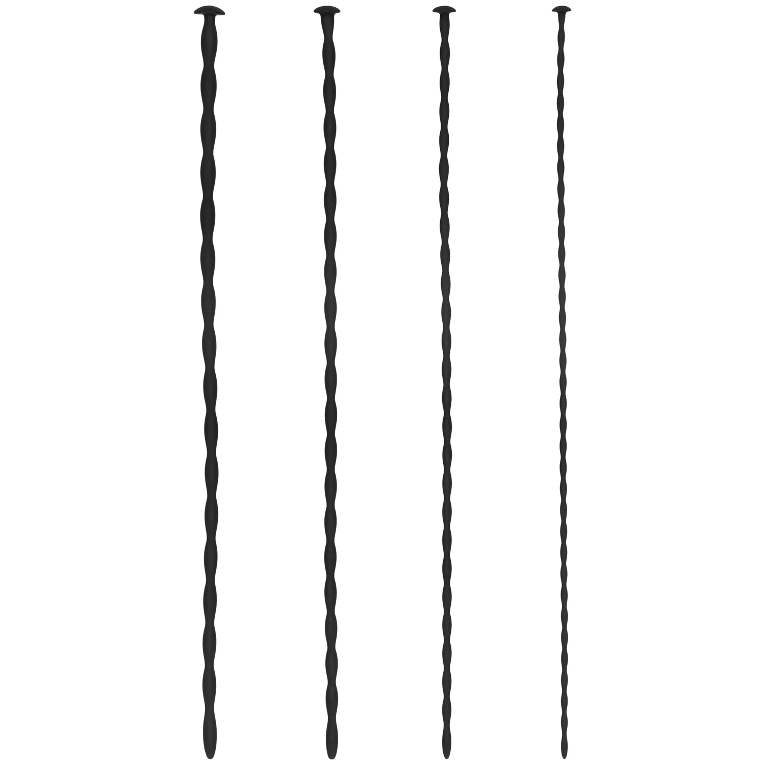 Ouch! Spiralschrauben-Plug-Set aus Silikon für Beginner in der Harnröhrensondierung var 1