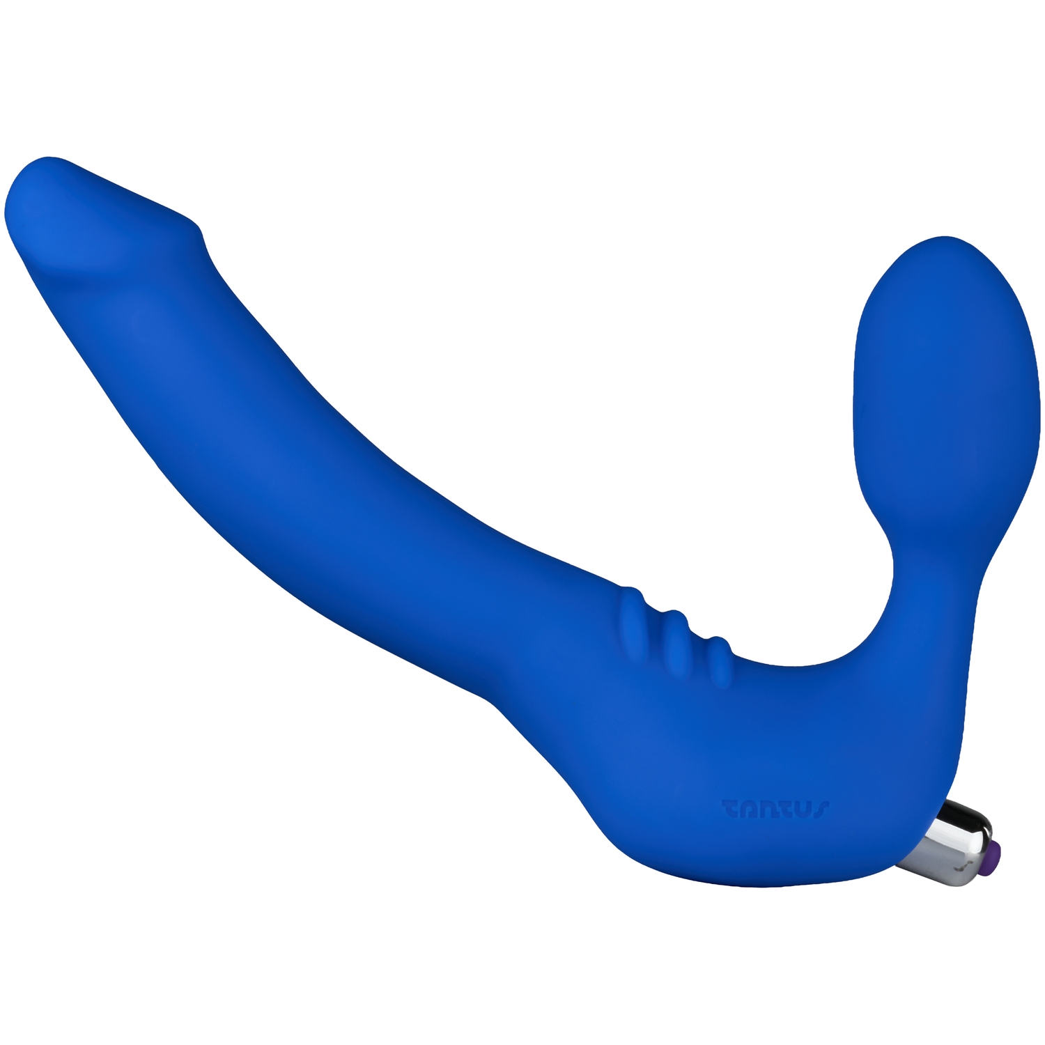 Tantus Feeldoe Slim Strap-on Bl&aring; 15 cm    - Bl&aring;