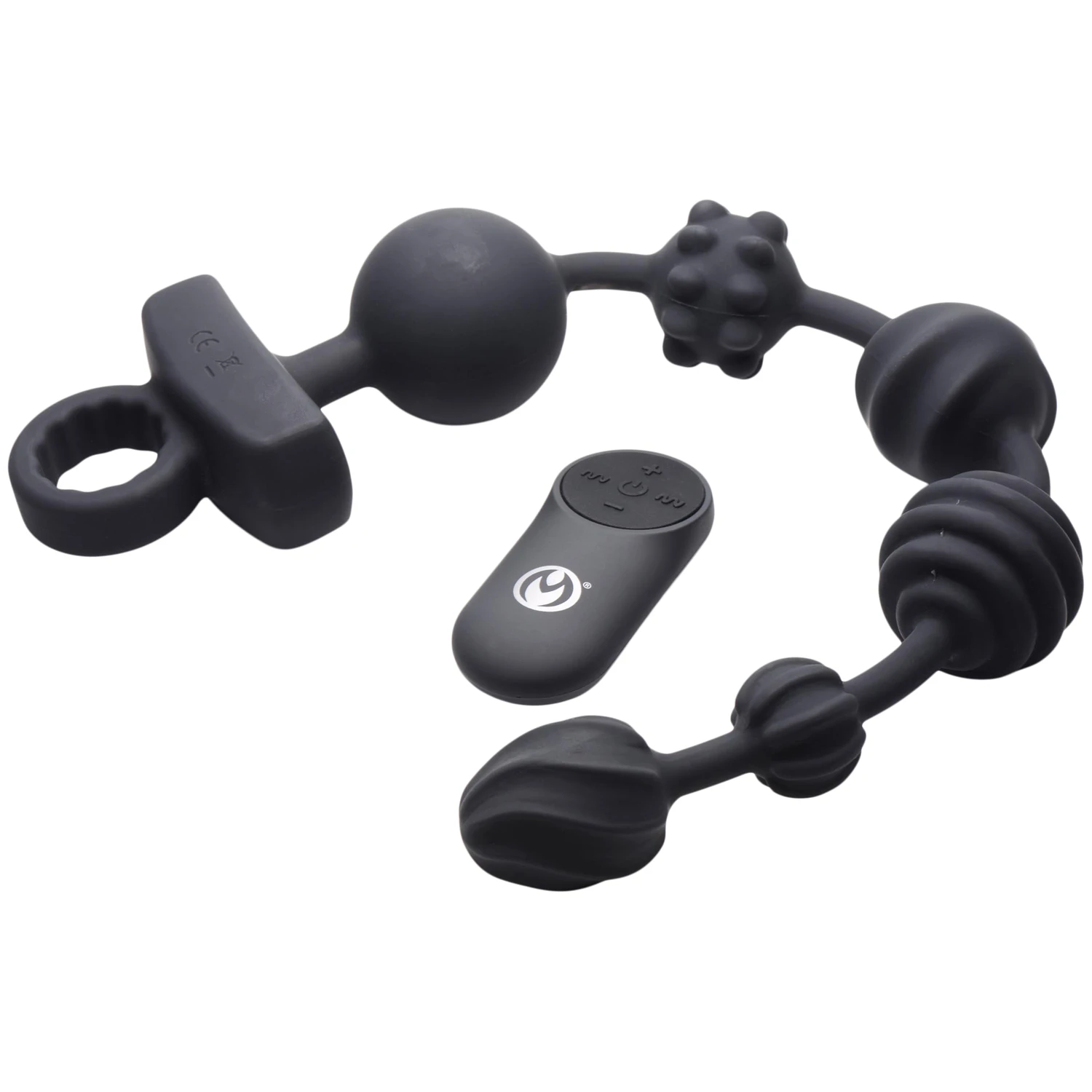 Master Series Dark Rattler Vibrerende Anale Kralen 40 cm var 1