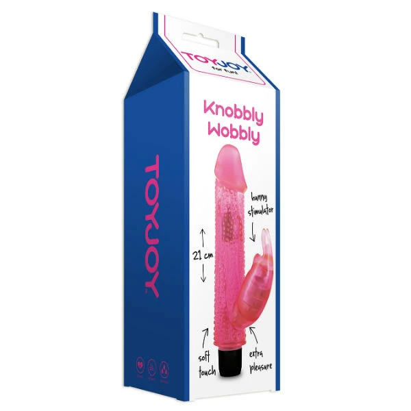 Toy Joy Knobbly Wobbly Pink Rabbit Vibraattori 1