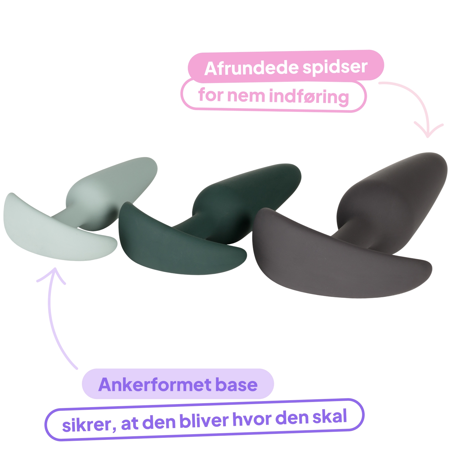 Amaysin Triple Butt Plug Sæt var 2