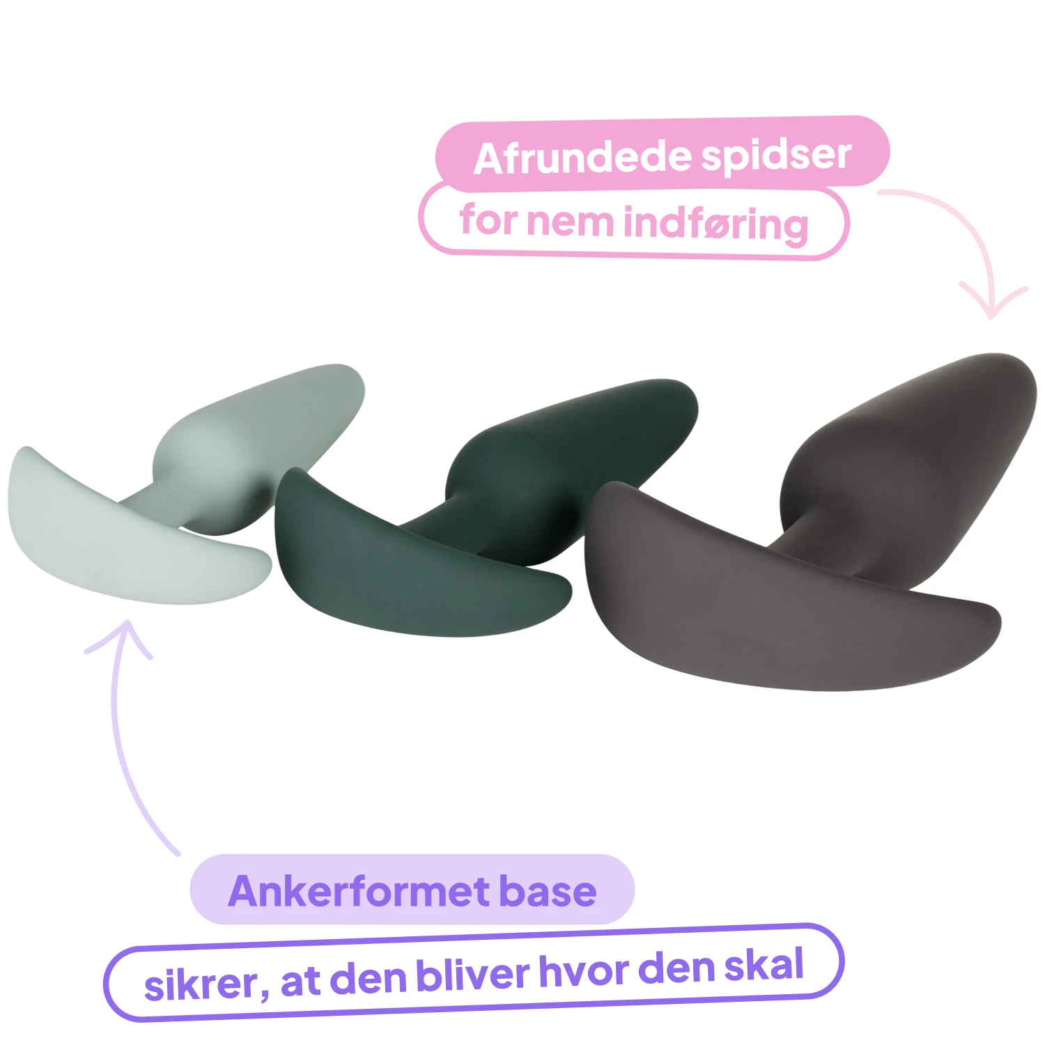 Amaysin Triple Butt Plug Sæt var 2