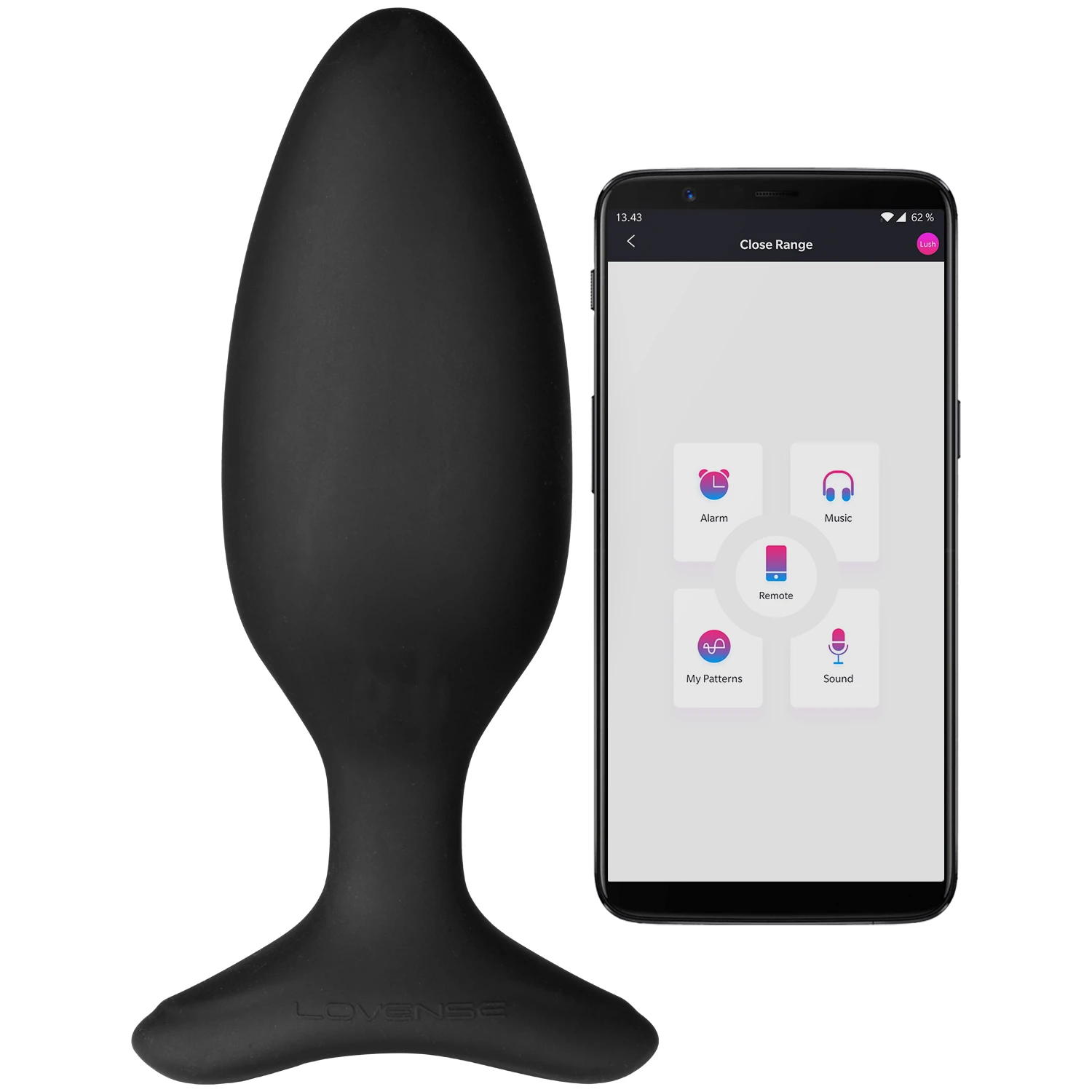 Lovense Hush 2 Appstyrt Medium Analplugg 13 cm var 1