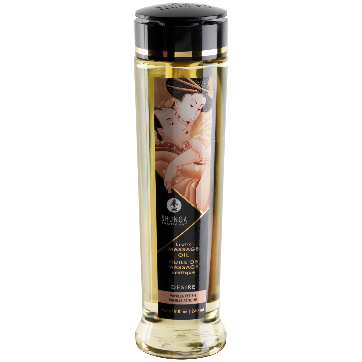 Shunga Erotisk Sensuel Massageolie med Duft 240 ml   - Klar