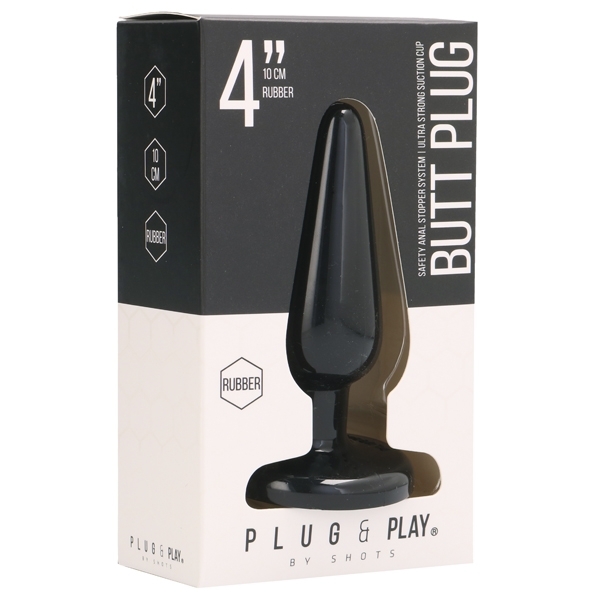 Plug and Play Rubber Butt Plug Medium 1