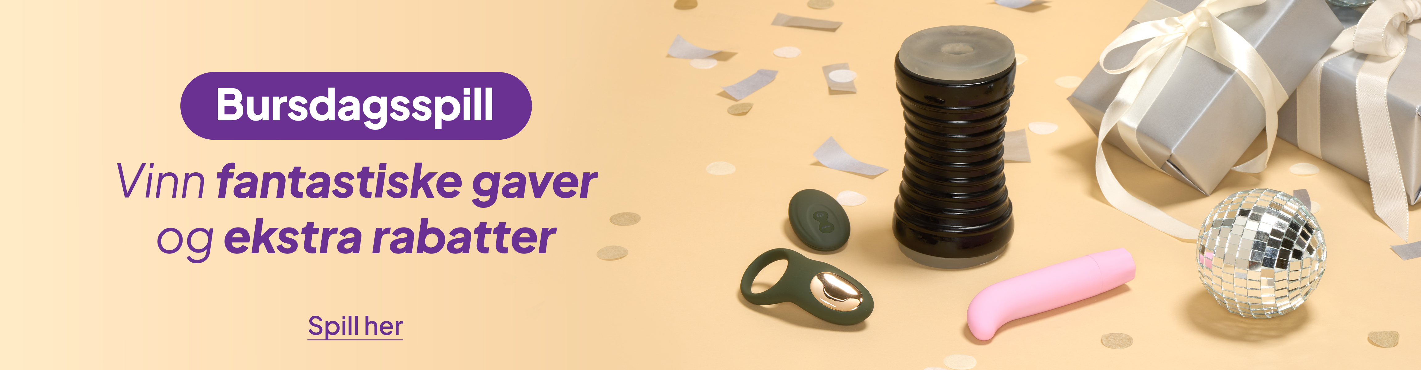Bursdagsspill - Vinn fantastiske gaver og ekstra rabatter desktop