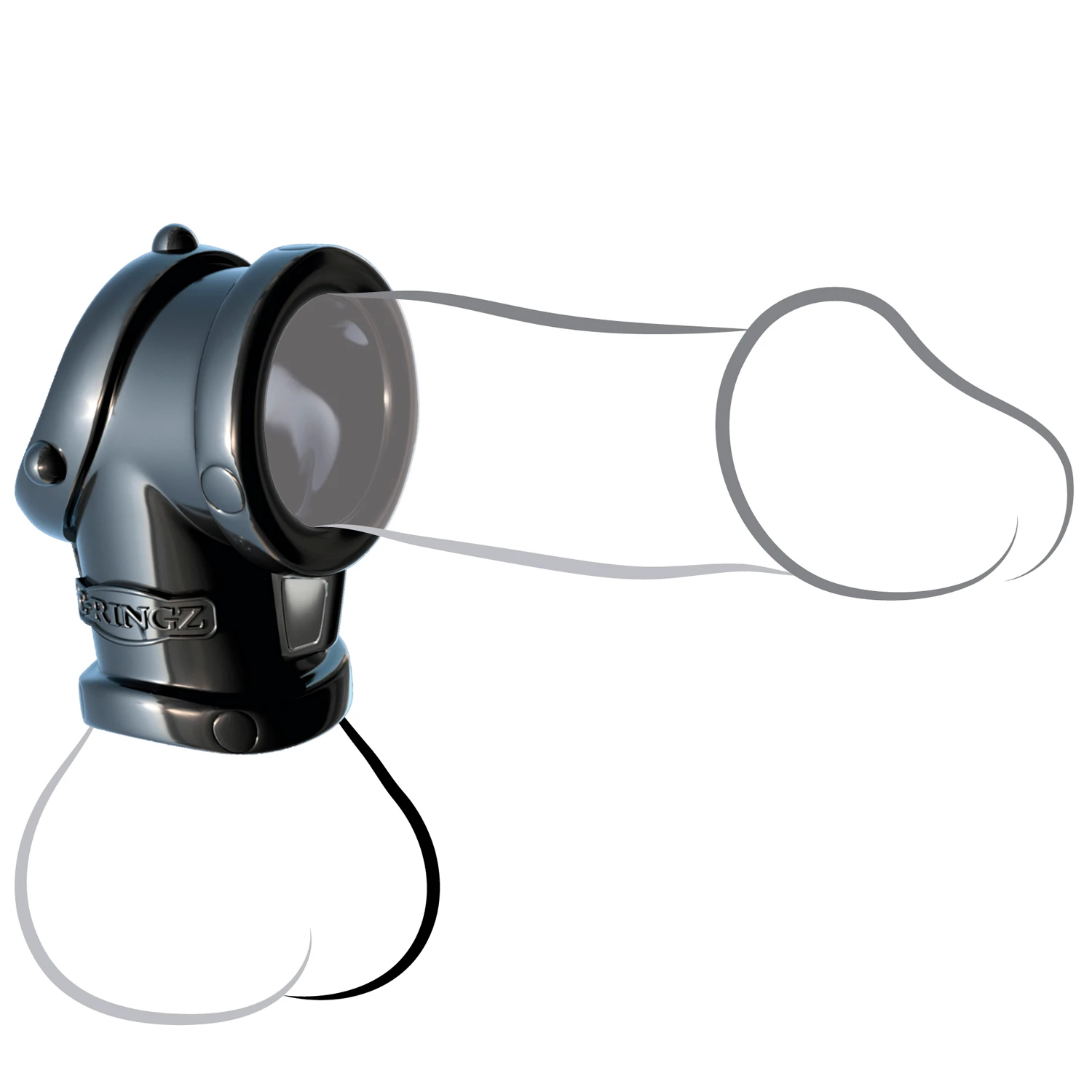 Fantasy C-Ringz Cock Pipe with Ball Stretcher 1