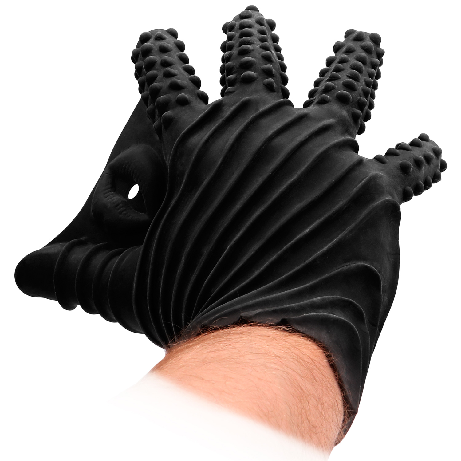 Fist It Silikone Onani Handske - Sort - One Size thumbnail