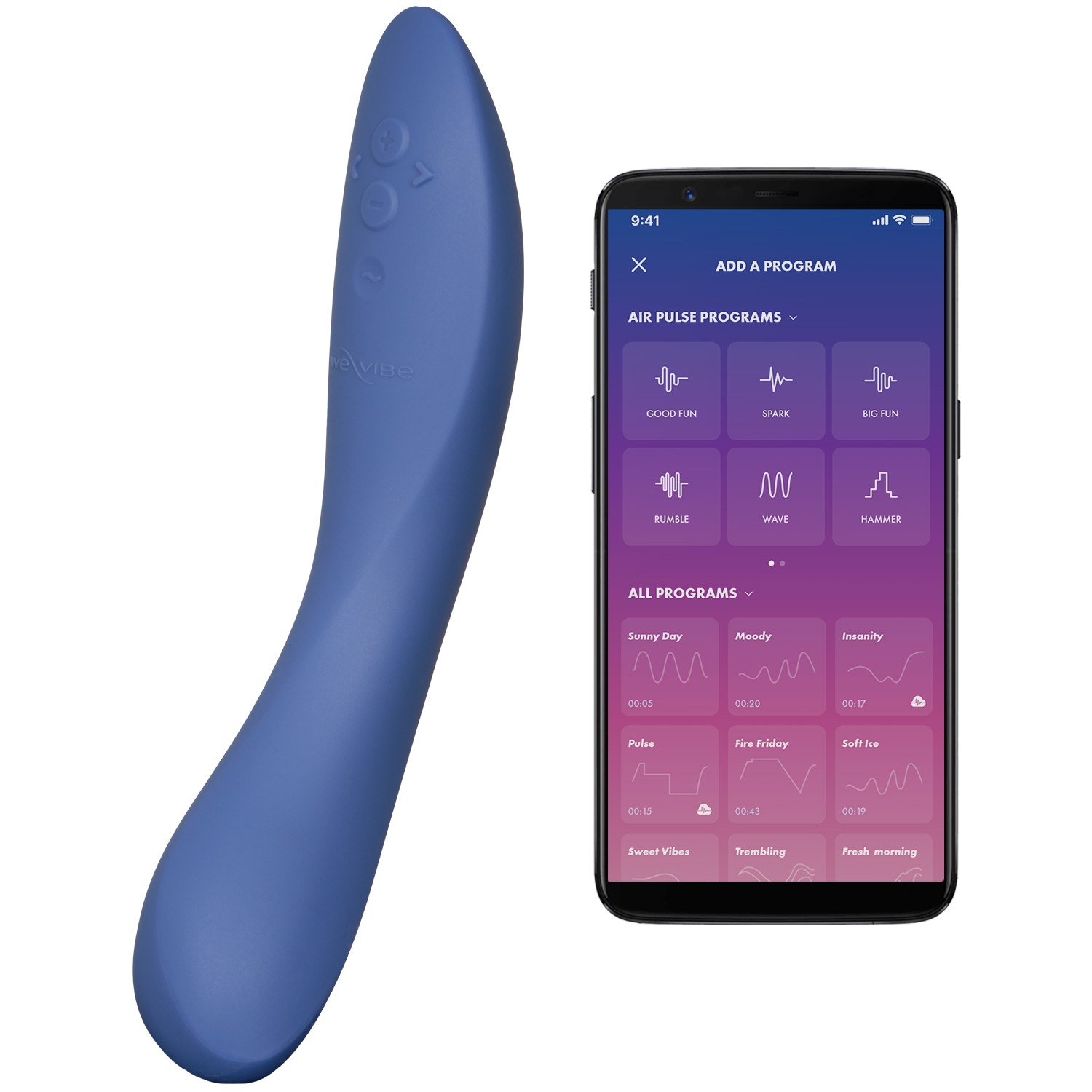 We-Vibe Sync Rave 2 Blue G-Spot Vibrator with App var 1