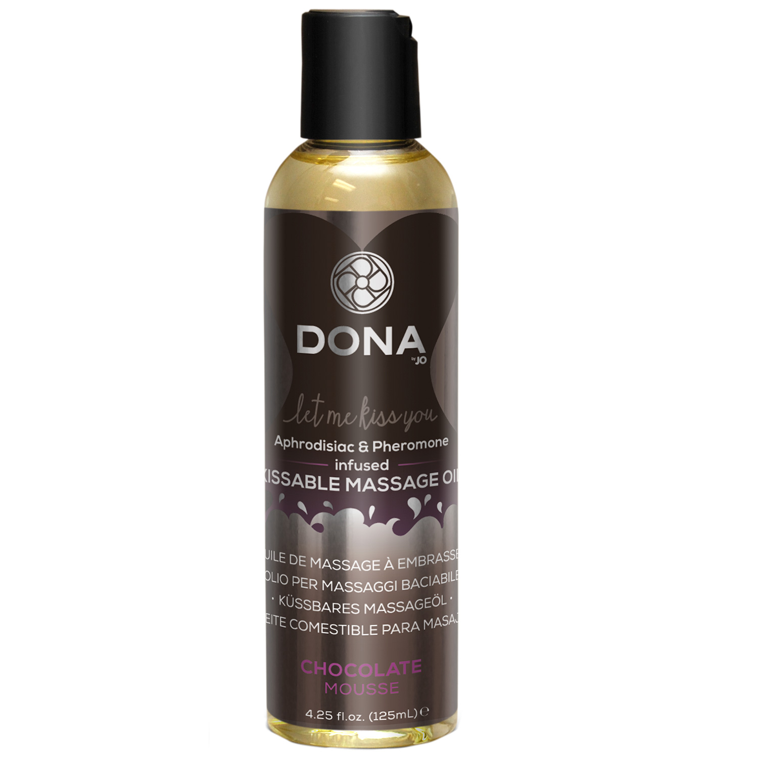System JO Dona Kissable Massageolie med Smag 110 ml - Klar thumbnail